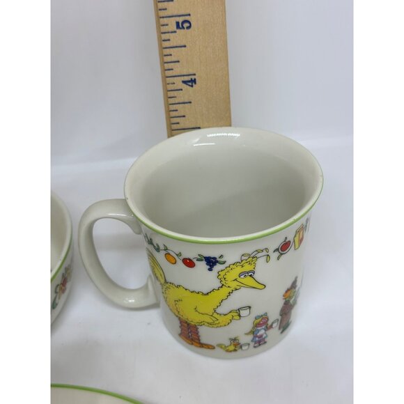 VTG 1976s Sesame Street Gorham Fine China Child’s 3-Piece Muppets Set 7.5" Decor - Picture 10 of 12